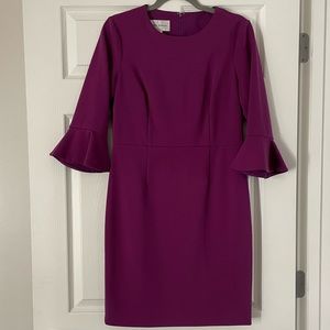 Donna Morgan 3/4 Peplum Sleeve Dress